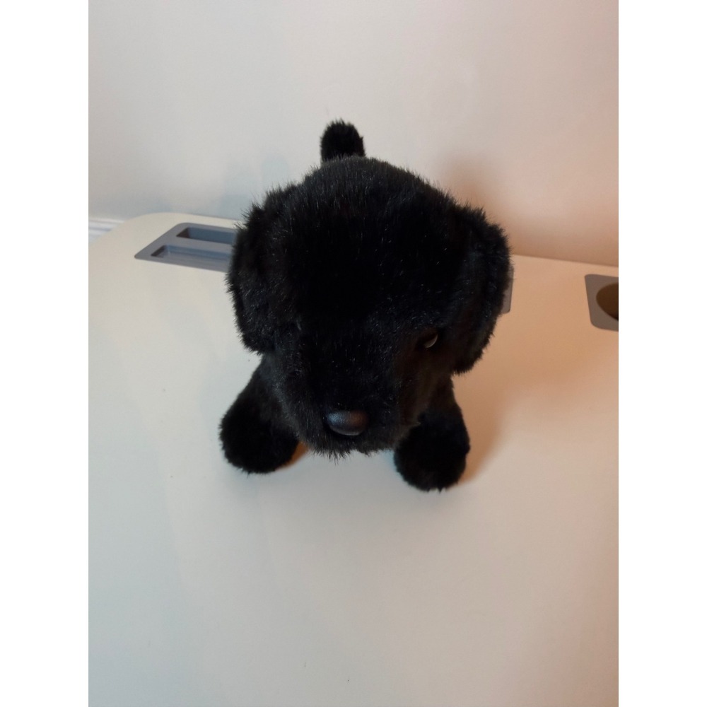 Douglas Black Lab Plush Toy Unisex Small Realistic Labrador Stuffed Animal 9in